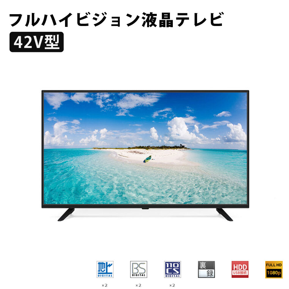 42V型地上・BS・110度・CSデジタルフルハイビジョン液晶テレビ地デジ液晶モニターモニターSKJAPANエスケイジャパンSQ-Y42M【代引不可】【同梱不可】