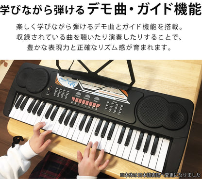 【当店限定180日延長保証】 Sun Ruck 電子キーボード 49鍵盤 1年保証 電子ピアノ 音楽 楽器 録音 ヘッドホン対応 電子 キーボード ピアノ 練習 初心者 子供 大人 プレゼント PlayTouch49 入門用 SR-DP02