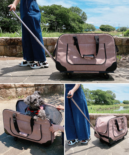 【当店限定180日延長保証】 Sun Ruck ペットキャリー 折りたたみ キャスター付き 小型犬 中型犬 猫 ハンドル付き ペットキャリーバッグ ペットキャリーカート ペットバッグ ペットカート ペット用品 SR-PCR01 犬用品 猫用品