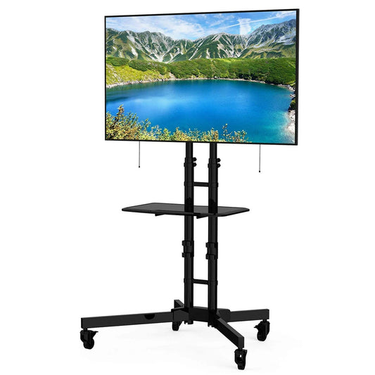 Sun Ruck テレビスタンド キャスター付き 32～65インチ対応 高さ無段階調整 液晶テレビスタンド テレビ台 大型テレビ対応 SR-TVST06C