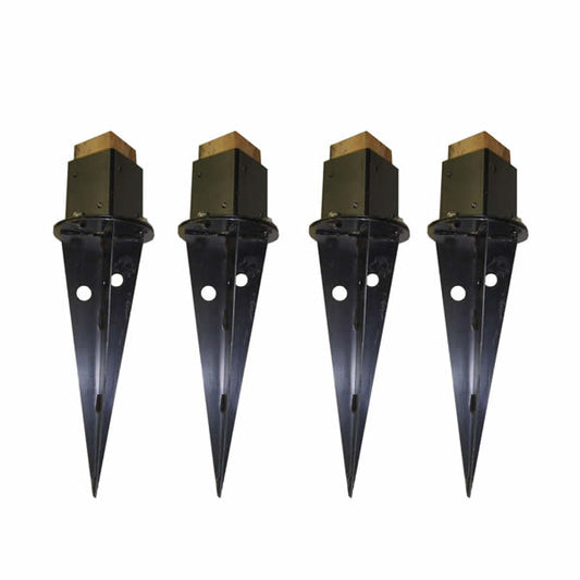 埋め込み用ウッドポール固定金具4個セットフェンス木製フェンスピケフェンス天然木製ガーデンフェンスガーデニング枠柵仕切り目隠し境目クラシカルアンティークトレリスベランダつる薔薇バラ朝顔園芸ラティス【代引不可】【同梱不可】