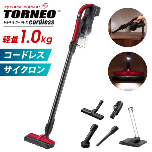 コードレスクリーナーサイクロン式軽量東芝TOSHIBAトルネオ掃除機コードレスクリーナースタンド付きライト付き一人暮らし新生活TOSHIBAトウシバVC-CLW31
